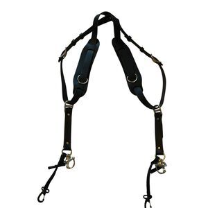 Holdfast Gear Skinny Money Maker Water Buffalo Black 2-Camera Harness Small